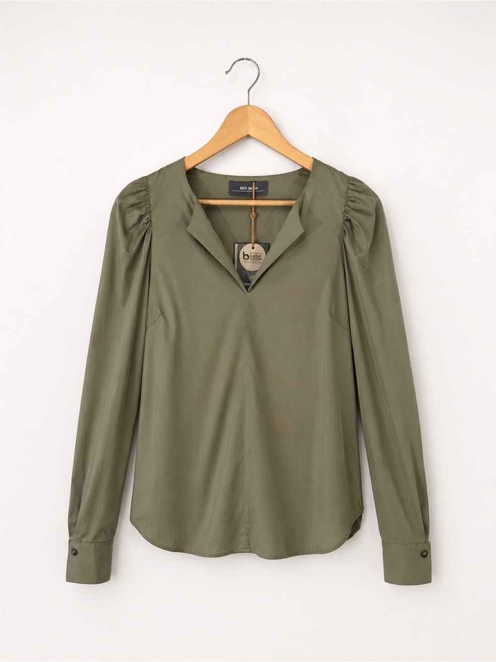 Mos Mosh Gigi Mermaid Green Puff Shoulder Blouse - Size Small - NWT